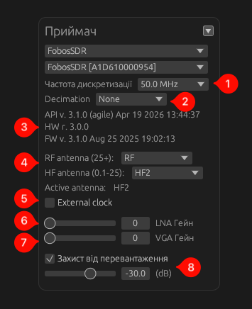 FobosSDR UI