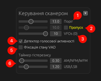 Scanner control